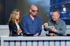 Esther Choi, Michael Symon, and Jet Tila, '4 in 24: Last Chef Standing,' Food Network, Season 3, Episode 1, April 26, 2026.