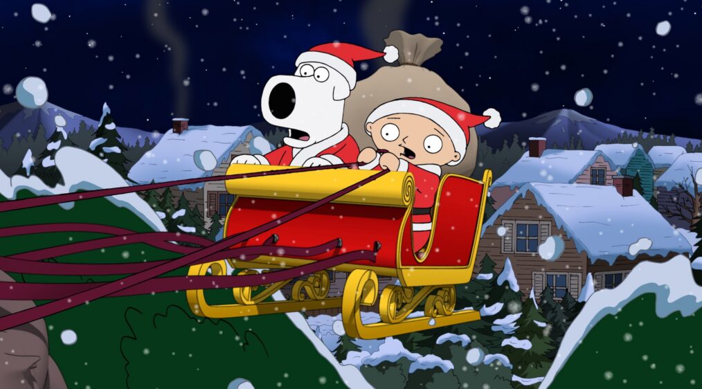 FAMILY GUY, (from left): Brian the dog, Stewie Griffin, 'Road To The Northpole', (Season 9, ep. 907, aired Dec. 12, 2010), 1999-. TM and Copyright © 20th Century Fox Film Corp. All rights reserved.