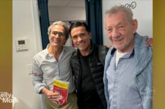 Photo of Gary Janetti, Mark Consuelos, and Ian McKellan aired on the April 6, 2026, episode of ABC's 'Live With Kelly and Mark.'