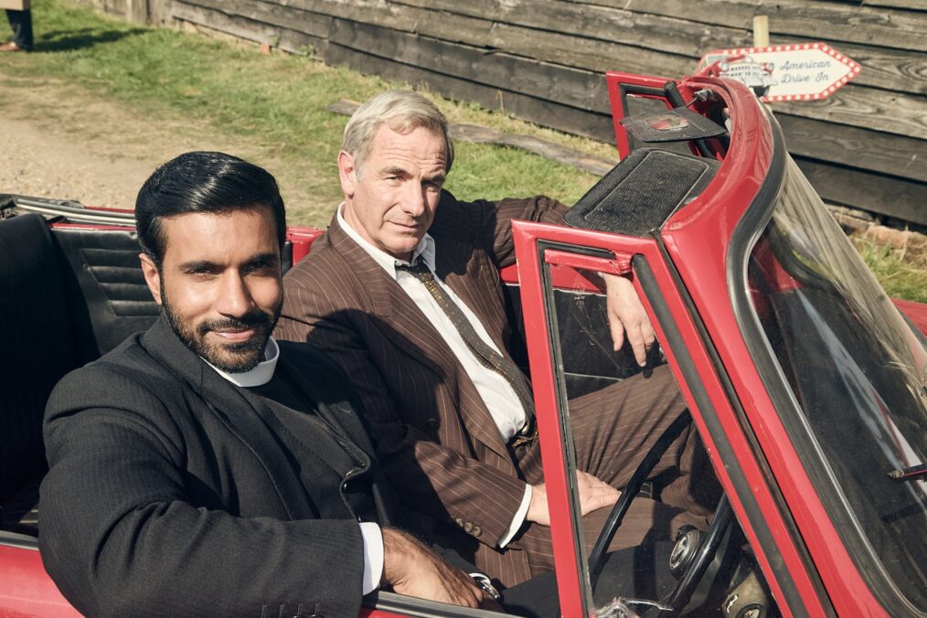 Rishi Nair and Robson Green in 'Grantchester' final season