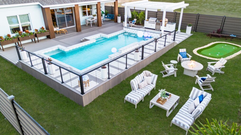 HGTV Smart Home 2026, backyard.