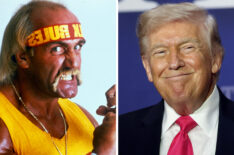 U.S. President Donald Trump attends a roundtable discussion on his “No Tax on Tips” policy at the AC Hotel on April 16, 2026 in Las Vegas, Nevada. Trump is in Las Vegas to promote the tax cuts he signed into law in the “One Big Beautiful Bill Act” ahead of the midterm election. Tomorrow he will deliver remarks at a Turning Point USA event in Phoenix, Arizona. (Photo by Win McNamee/Getty Images); WWF SMACKDOWN!, (aka WWE SMACKDOWN!), Hulk Hogan, 1999-. ©UPN/Courtesy Everett Collection