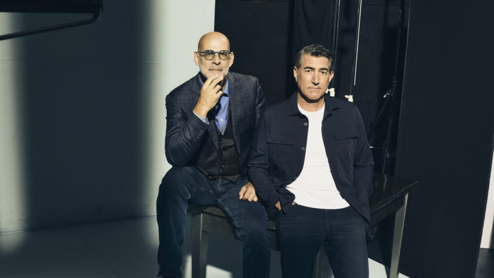 I Will Find You. (L to R). Harlan Coben and Robert Hull Cr. Ted Belton/Netflix