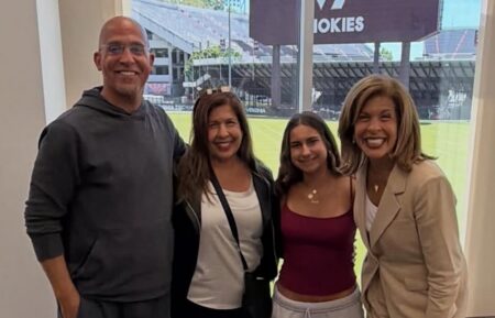 James Franklin, Hala Kotb, Hannah Kotb, and Hoda Kotb, Instagram, April 28, 2026.