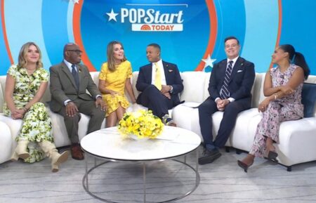 Jenna Bush Hager, Al Roker, Savannah Guthrie, Craig Melvin, Carson Daly, and Sheinelle Jones on the April 6, 2026, episode of NBC's 'Today.'