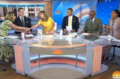 Jenna Bush Hager, Carson Daly, Savannah Guthrie, Craig Melvin, Al Roker, and Sheinelle Jones on the April 6, 2026, episode of NBC's 'Today.'
