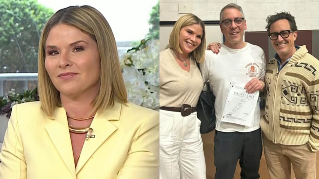 Jenna Bush Hager on the April 30, 2026, episode of NBC's 'Today With Jenna & Sheinelle'; photo of Jenna Bush Hager, Josh Safran, and Ben Spector shown on the April 30, 2026, episode of 'Today With Jenna & Sheinelle.'