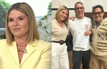 Jenna Bush Hager on the April 30, 2026, episode of NBC's 'Today With Jenna & Sheinelle'; photo of Jenna Bush Hager, Josh Safran, and Ben Spector shown on the April 30, 2026, episode of 'Today With Jenna & Sheinelle.'