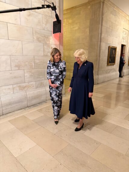 Jenna Bush Hager and Queen Camilla, New York Public Library, April 29, 2026, interview aired on April 30, 2026, episode of NBC's 'Today.'