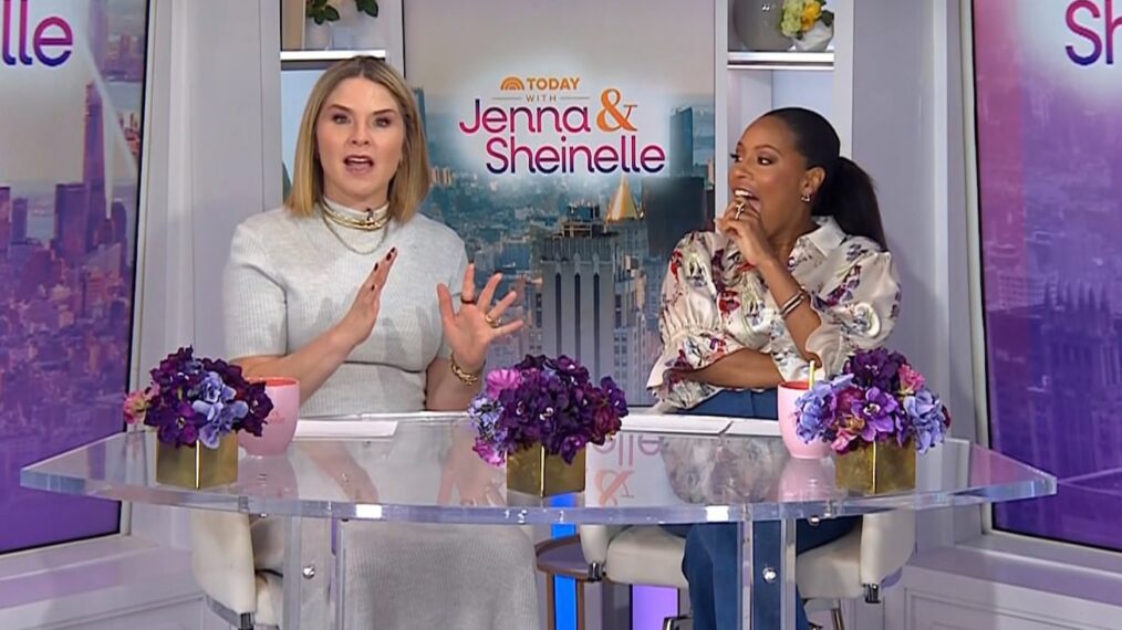 Jenna Bush Hager and Sheinelle Jones on the April 23, 2026, episode of NBC's 'Today With Jenna & Sheinelle.'