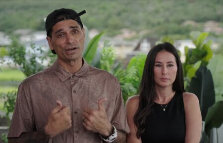 Kamohai and Tristyn Kalama on Season 3, Episode, 3, of HGTV's 'Renovation Aloha,' April 14, 2026.