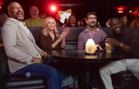 Keegan-Michael Key, Chelsea Handler, Kumail Nanjiani, and Kevin Hart in Netflix's 'Funny AF With Kevin Hart,' 2026.