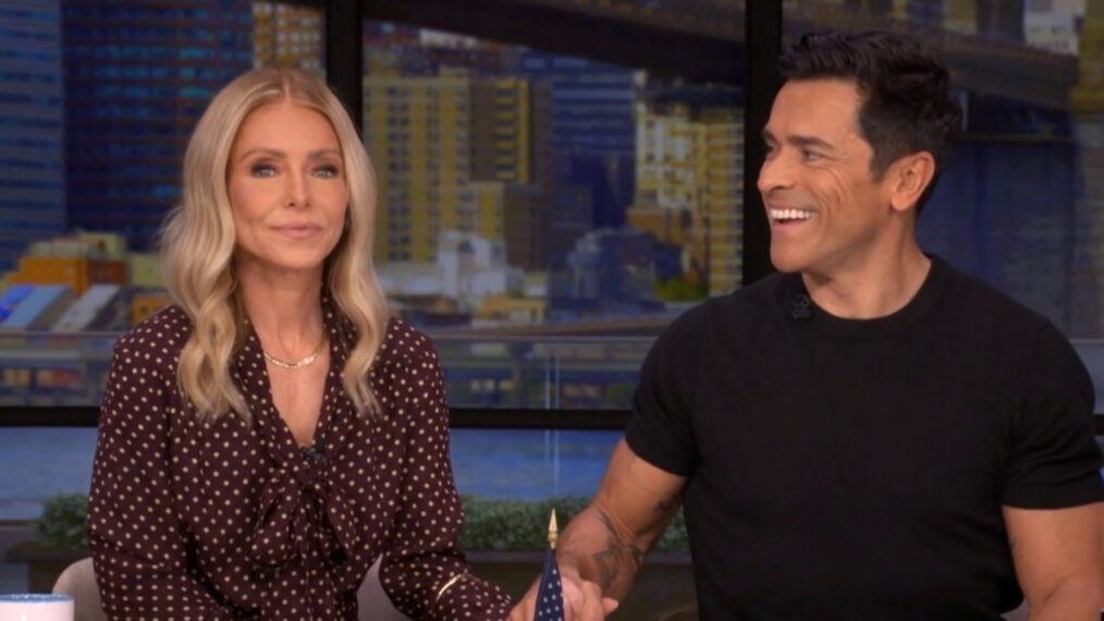 Kelly Ripa and Mark Consuelos on the April 15, 2026, episode of 'Live With Kelly and Mark.'