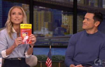 Kelly Ripa and Mark Consuelos on the April 8, 2026, episode of ABC's 'Live With Kelly and Mark.'