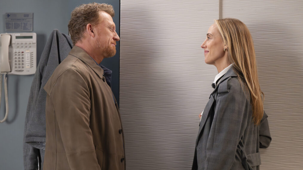 GREY’S ANATOMY - “Through the Fire” - A Station 19 firefighter lands in the ER for severe burn treatment, and the team treats an elderly patient impaled by an art structure. A Fox Foundation innovation competition reunites Meredith and Bailey. THURSDAY, APRIL 30 (10:00-11:00 p.m. EDT) on ABC. (Disney/Anne Marie Fox) KEVIN MCKIDD, KIM RAVER
