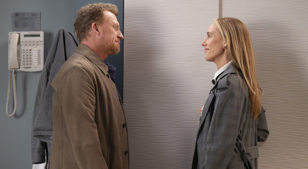 GREY’S ANATOMY - “Through the Fire” - A Station 19 firefighter lands in the ER for severe burn treatment, and the team treats an elderly patient impaled by an art structure. A Fox Foundation innovation competition reunites Meredith and Bailey. THURSDAY, APRIL 30 (10:00-11:00 p.m. EDT) on ABC. (Disney/Anne Marie Fox) KEVIN MCKIDD, KIM RAVER