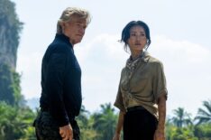 Kurt Russell and Mari Yamamoto, 'Monarch: Legacy of Monsters,' Season 2, Episode 10, Apple TV, May 1, 2026.