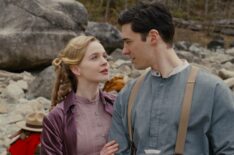 Lachlan Quarmby and Roan Curtis as Alexander and Olivia in 'Hope Valley: 1874'