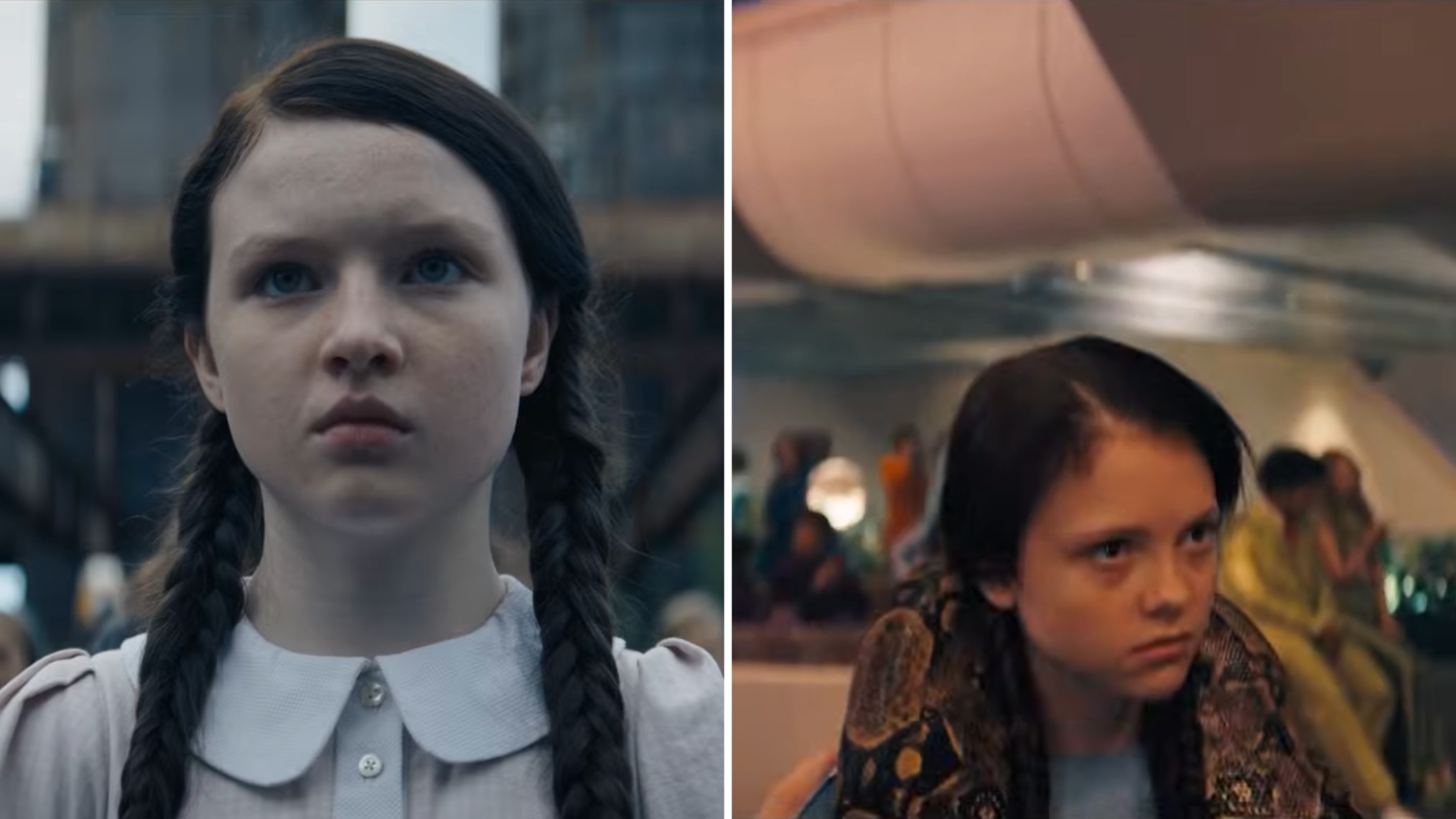 Molly McCain as Louella McCoy and Iona Bell as Lou Lou in Sunrise on the Reaping