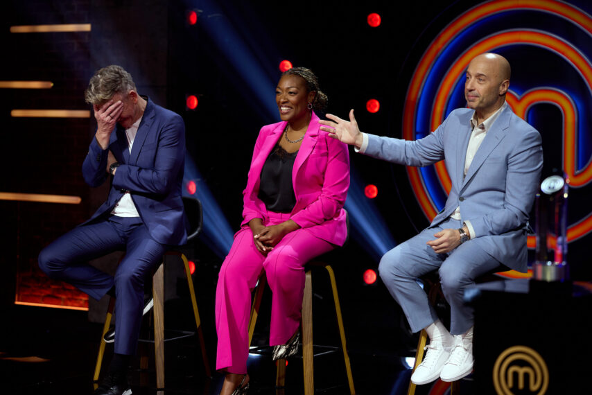 Host/Judge Gordon Ramsay, Judge Tiffany Derry and Judge Joe Bastianich — MasterChef: Global Gauntlet