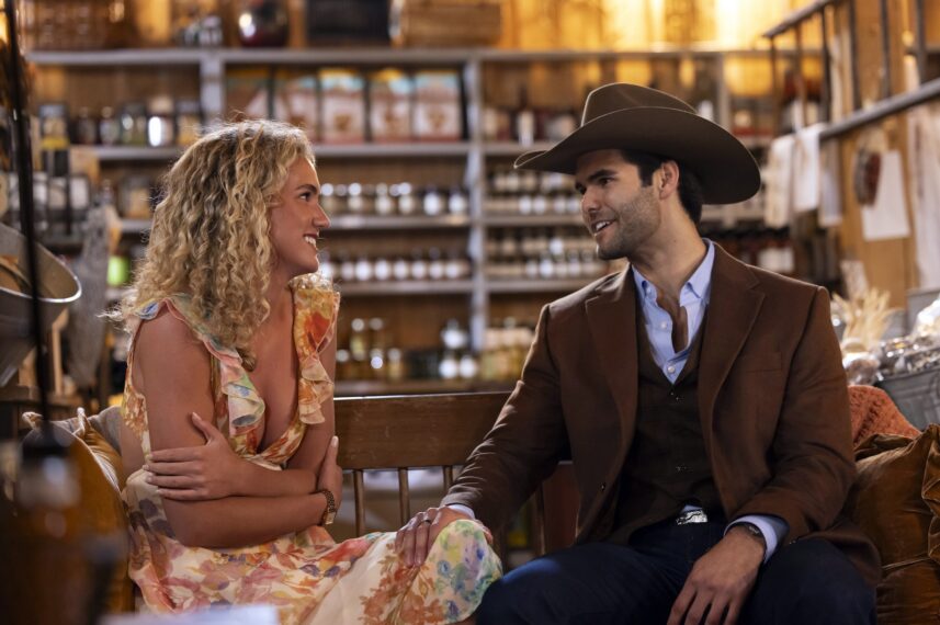 FARMER WANTS A WIFE: Dater Macey with Farmer Sean in the season premiere episode of FARMER WANTS A WIFE airing Tuesday, April 21