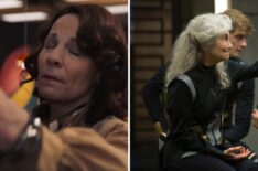 Lili Taylor and Lynn Cohen Mags in Sunrise on the Reaping and The Hunger Games: Catching Fire