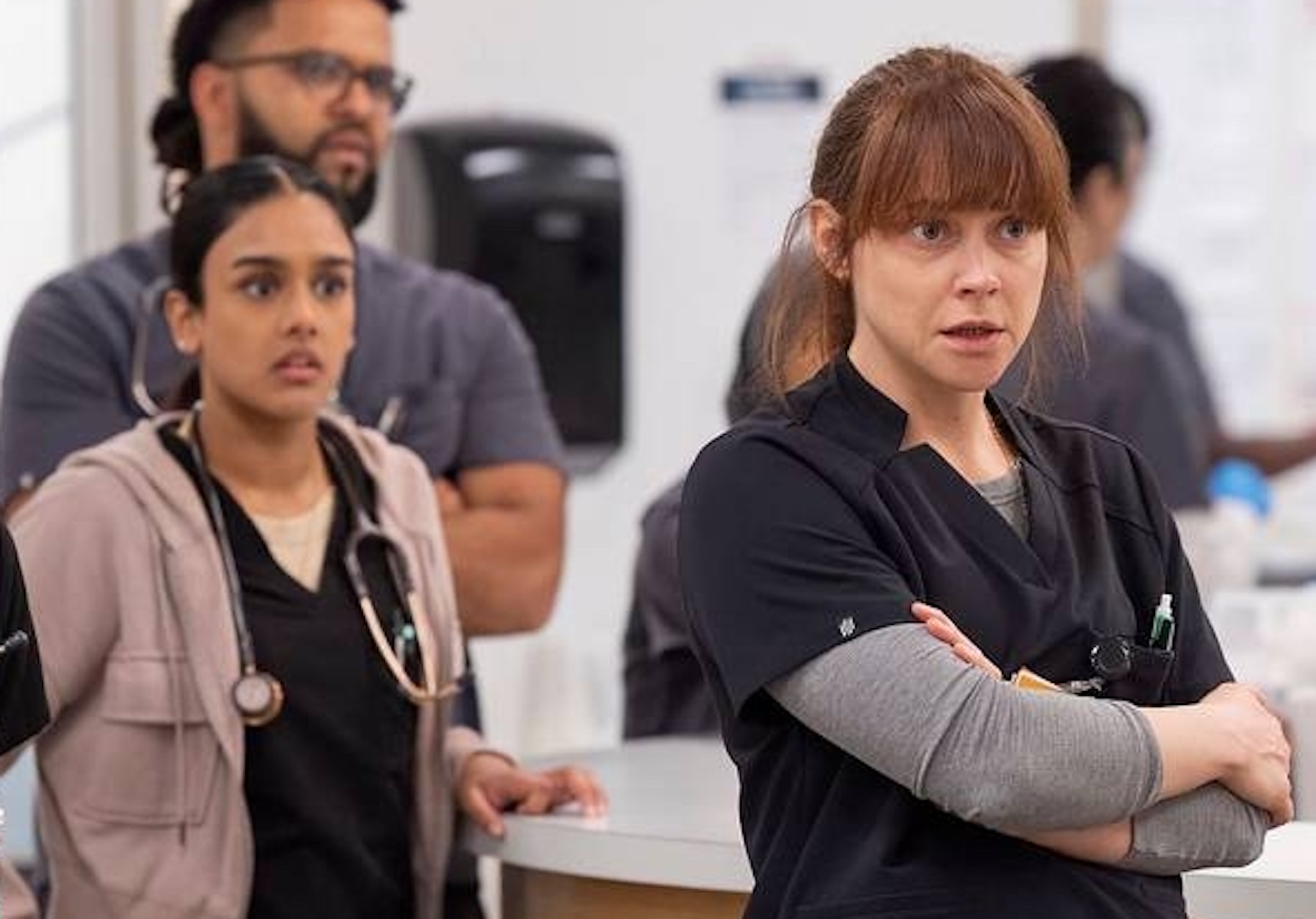 McKay and Javadi in 'The Pitt'