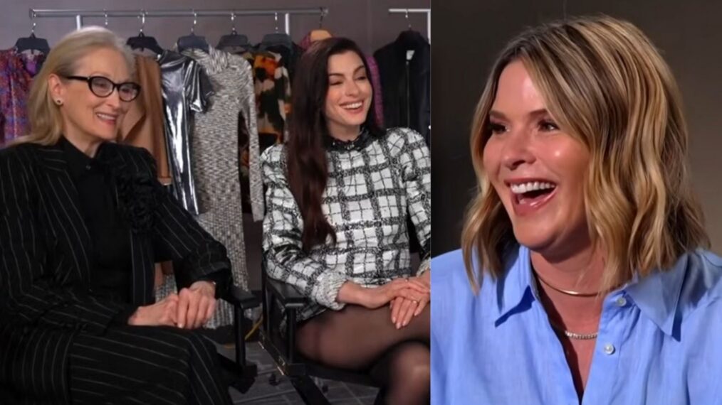 Meryl Streep, Anne Hathaway, and Jenna Bush Hager on the April 29, 2026, episode of NBC's 'Today.'