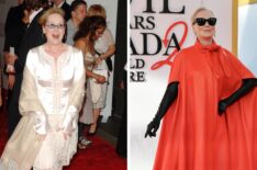 Meryl Streep at the Devil Wears Prada premieres in 2006 and 2026
