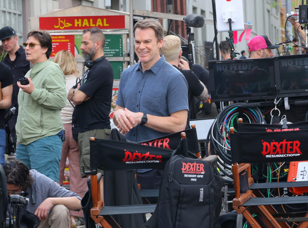 NEW YORK, NY - APRIL 16: Michael C. Hall is seen on the set of 