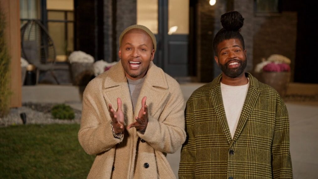 Michel Smith Boyd and Anthony Elle on Season 4 of HGTV's 'Rock the Block,' 2023.