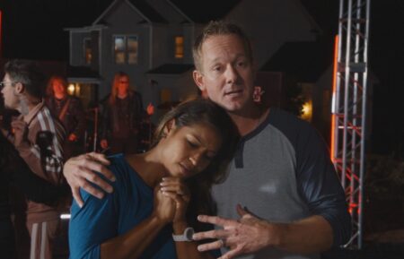Mika and Brian Kleinschmidt on Season 2 of HGTV's 'Rock the Block,' 2021.