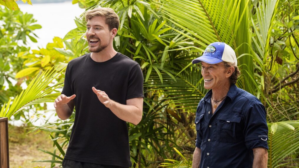 MrBeast and Jeff Probst on 'Survivor,' Season 50, Episode 10, CBS, April 29, 2026.
