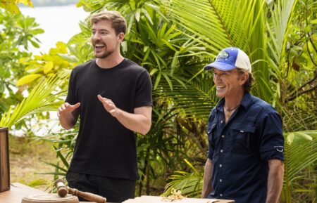 MrBeast and Jeff Probst on 'Survivor,' Season 50, Episode 10, CBS, April 29, 2026.
