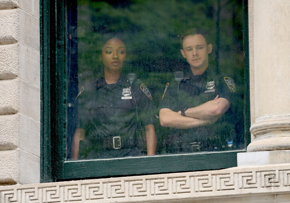 NEW YORK, NY - APRIL 21: Jack Alcott is seen on the set of 