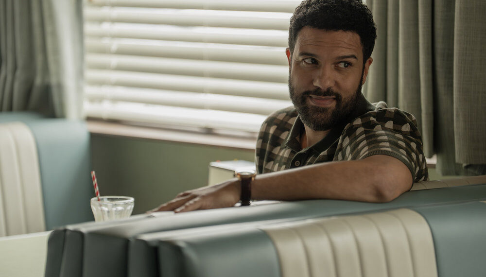 THE MINIATURE WIFE -- Dont Freak Out!' Episode 104 -- Pictured: O-T Fagbenle as RPW -- (Photo by: Rafy/Peacock)