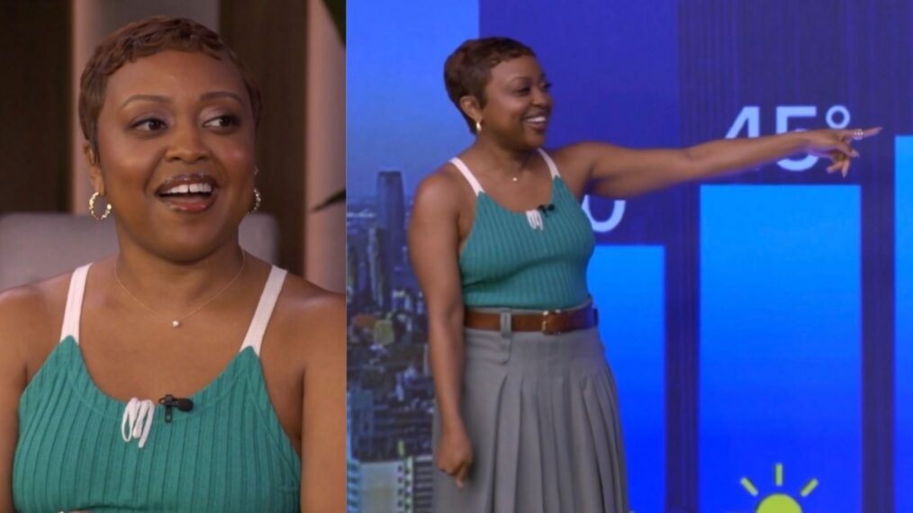 Quinta Brunson on the April 21, 2026, episode of 'Live With Kelly and Mark.'