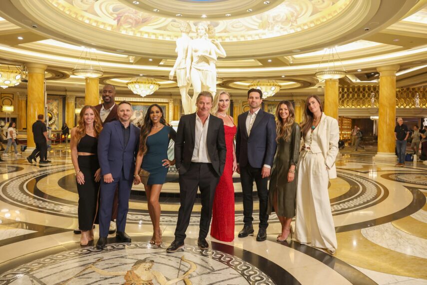 Rock the Block S7 Group 4 (L to R_ Mina Starsiak Hawk, Vernon Davis, Drew Lachey, Taniya Nayak, Ty Pennington, Brooke Hogan, Scott McGillivray, Chelsea Meissner, Kim Wolfe)
