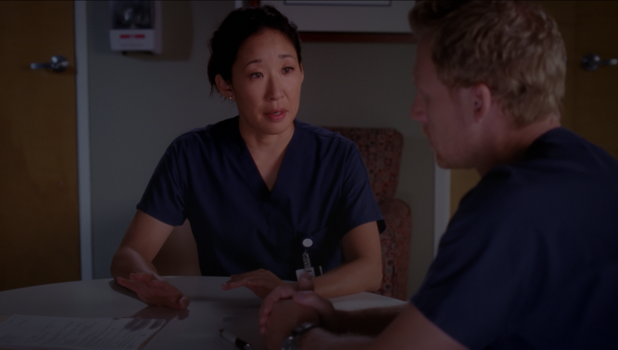 Sandra Oh and Kevin McKidd in Grey's Anatomy Season 9 Episode 10