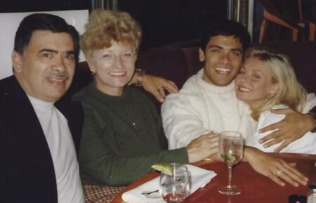 Saul Consuelos, Camilla Consuelos, Mark Consuelos, and Kelly Ripa, Instagram, April 7, 2026.