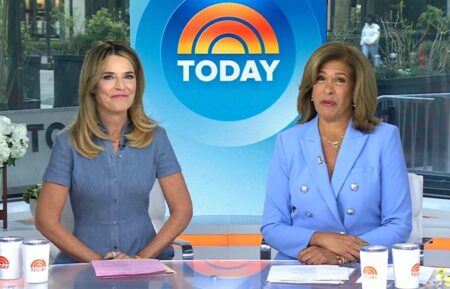 Savannah Guthrie and Hoda Kotb on the April 13, 2026, episode of NBC's 'Today.'