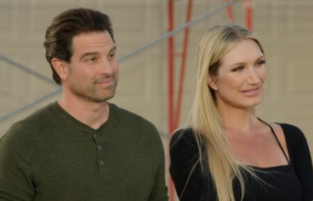 Scott McGillivray and Brooke Hogan on Season 7, Episode 2, of HGTV's 'Rock the Block.'