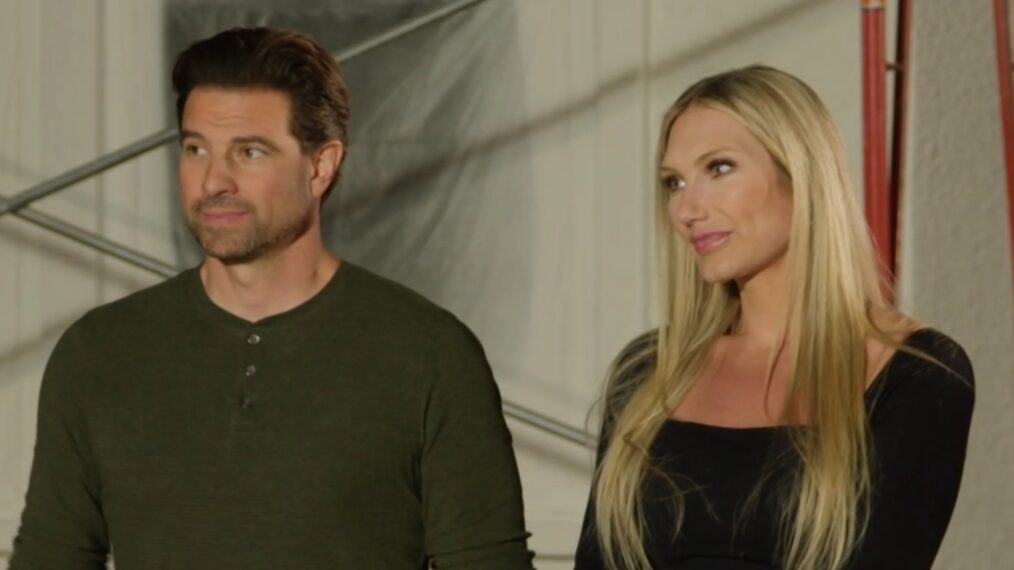 Scott McGillivray and Brooke Hogan on Season 7, Episode 3, of HGTV's 'Rock the Block.'