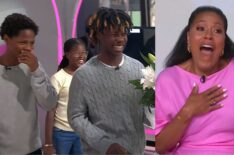 Sheinelle Jones and kids Uche, Clara, and Kayin on the Aporil 14, 2206, episode of 'Today With Jenna & Sheinelle.'