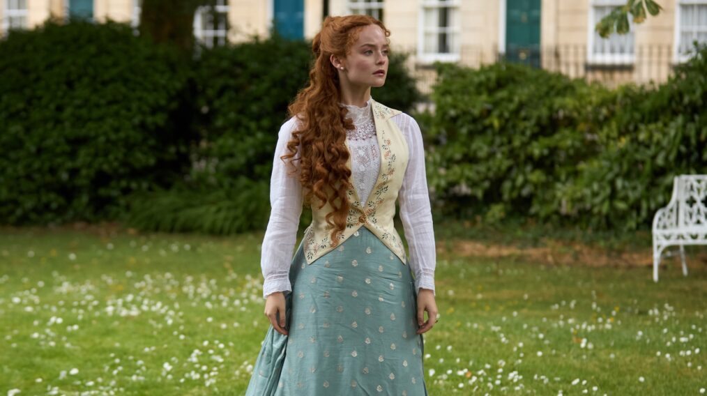 MASTERPIECE The Forsytes Coming in 2026 to MASTERPIECE on PBS. Desire, ambition and betrayal are at the heart of this sumptuous costume drama that follows the romances, family bonds and ambitions of the Forsytes, a prominent upper-class family in late 1800s London. The series is inspired by the novels known as the The Forsyte Saga, which were previously adapted with the same title. This new reimagining portrays events that take place before those covered in Galsworthy's classic books and brings romance to the forefront. Shown: Irene Heron (Millie Gibson) For editorial use only. Photographer: Sean Gleason Courtesy of Mammoth Screen & MASTERPIECE