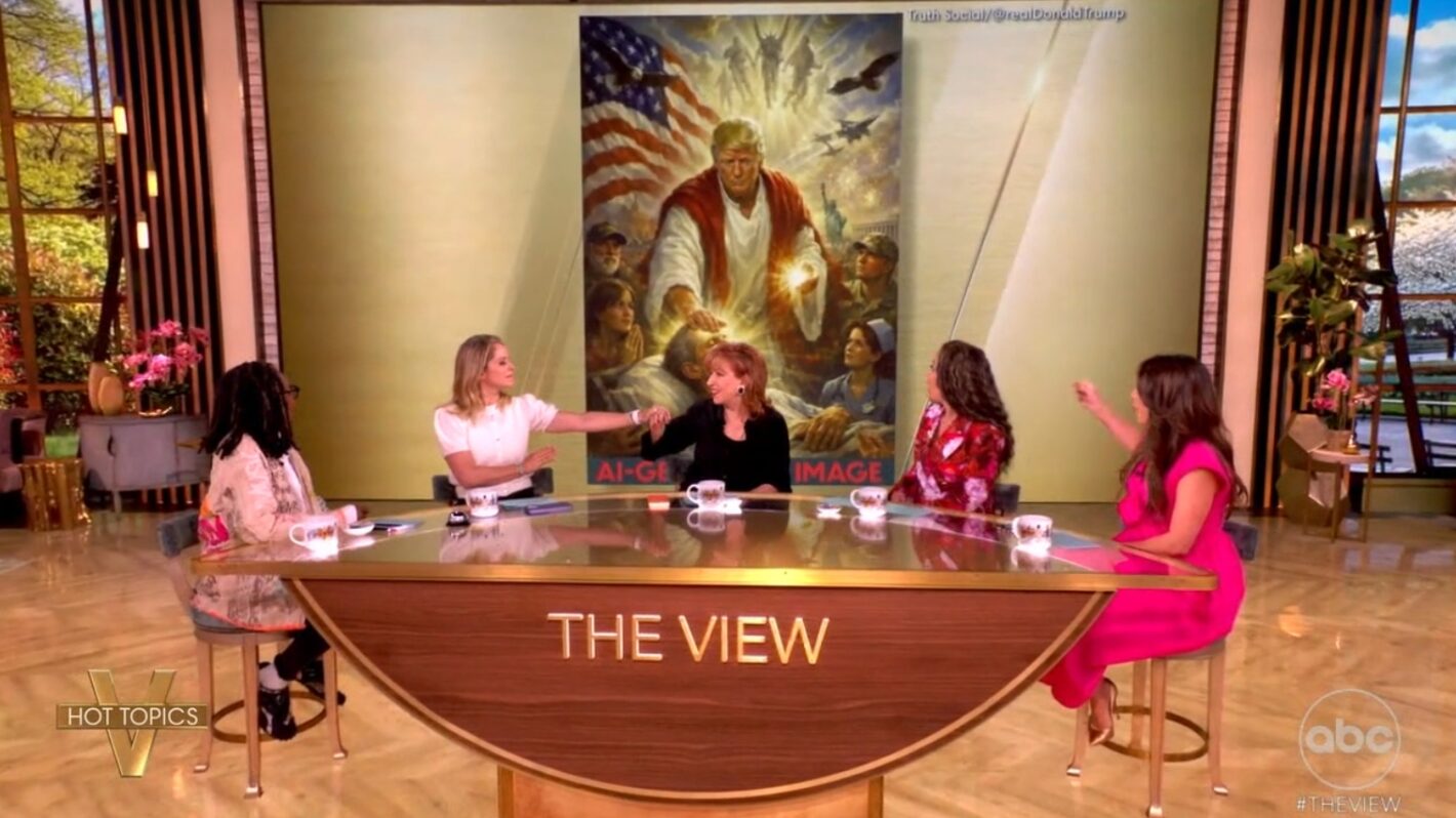 'The View': Whoopi Goldberg Has a Message for Trump After Jesus AI Photo