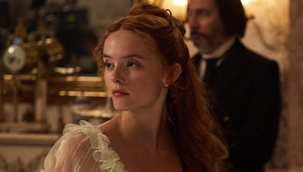 MASTERPIECEThe Forsytes Coming in 2026 to MASTERPIECE on PBS. Desire, ambition and betrayal are at the heart of this sumptuous costume drama that follows the romances, family bonds and ambitions of the Forsytes, a prominent upper-class family in late 1800s London. The series is inspired by the novels known as the The Forsyte Saga, which were previously adapted with the same title. This new reimagining portrays events that take place before those covered in Galsworthy's classic books and brings romance to the forefront. Shown: Irene Heron (Millie Gibson) For editorial use only. Photographer: Sean Gleason Courtesy of Mammoth Screen & MASTERPIECE