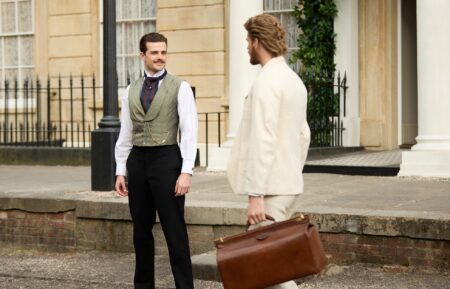 MASTERPIECE The Forsytes Episode Five Sunday, April 19 at 9/8c on PBS Disaster strikes at Forsyte & Co. as Soames puts an end to Irene’s Parisian dreams. Louisa faces a shock eviction. Can Jo save the day? Shown L-R: Soames (Joshua Orpin), Jolyon Jr (Danny Griffin) For editorial use only. Photographer: Sean Gleason/PBS Courtesy of Mammoth Screen & MASTERPIECE