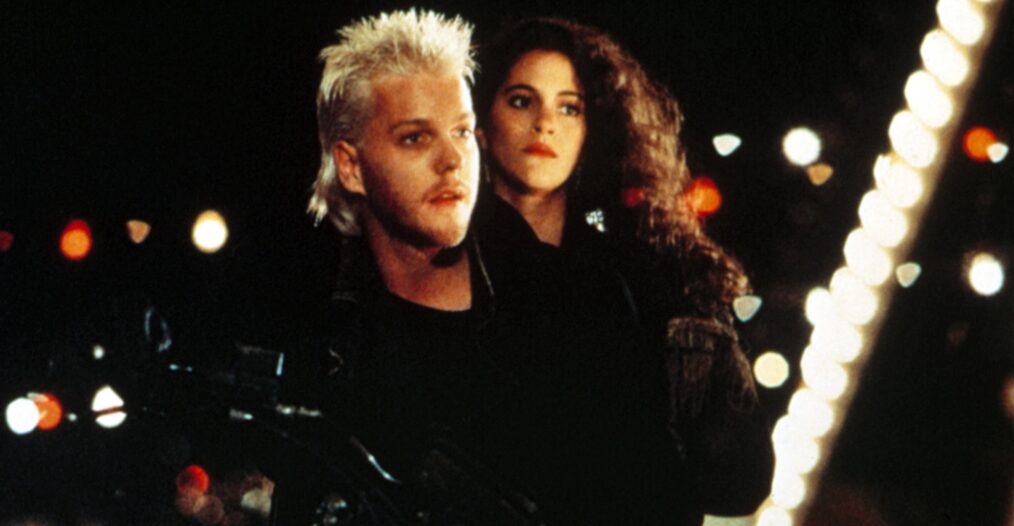THE LOST BOYS, Kiefer Sutherland, Jami Gertz, 1987. ©Warner Bros./courtesy Everett Collection