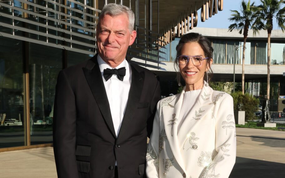 LOS ANGELES, CALIFORNIA - APRIL 16: (L-R) Antony Ressler and Jami Gertz attend LACMA's Opening Gala for The David Geffen Galleries at Los Angeles County Museum of Art on April 16, 2026 in Los Angeles, California. (Photo by Amy Sussman/Getty Images for LACMA)